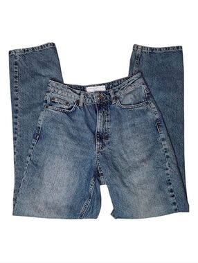 Topshop Hourglass Original Mom High-Rise Jeans Mid Blue Size 25